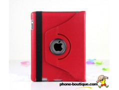 Etui en cuir 360 rouge pour IPAD 2 et 3