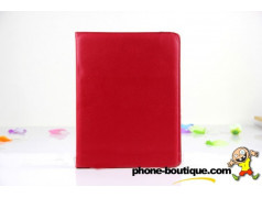 Etui en cuir 360 rouge pour IPAD 2 et 3