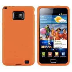 Coque CRYSTAL orange pour samsung galaxy S2