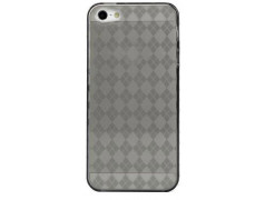 Coque DAMIER grise pour iPhone 5