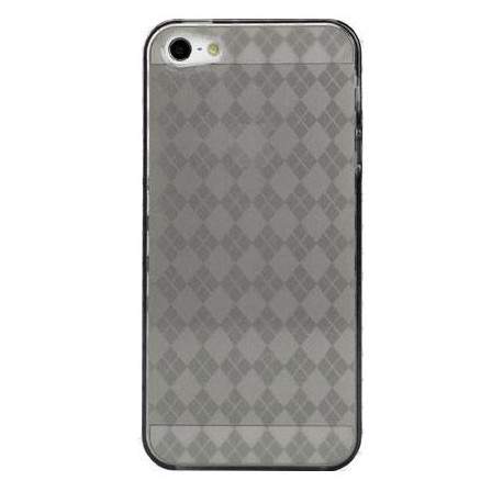 Coque DAMIER grise pour iPhone 5