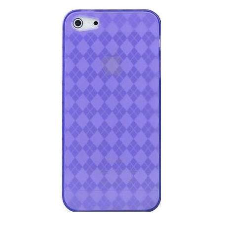 Coque DAMIER mauve pour iPhone 5