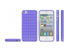 Coque DAMIER mauve pour iPhone 5