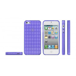 Coque DAMIER mauve pour iPhone 5