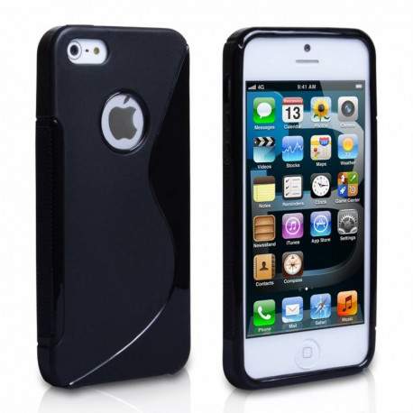 Coque S-LINE noire pour iPhone 5