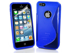 Coque S-LINE bleue pour iPhone 5