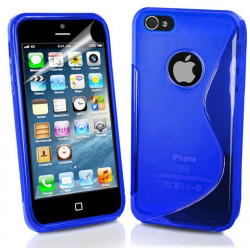 Coque S-LINE bleue pour iPhone 5