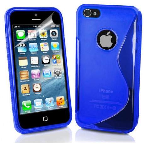 Coque S-LINE bleue pour iPhone 5