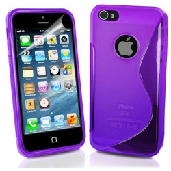 Coque S-LINE mauve pour iPhone 5