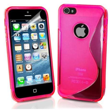 Coque S-LINE rose pour iPhone 5