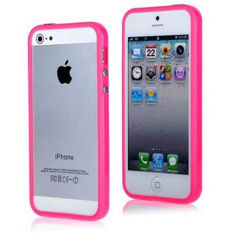 BUMPER LUXE rose pour iPhone 5