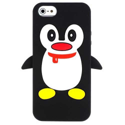 Coque PINGOUIN noire pour iPhone 5