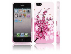 Coque FLOWER rose pour iPhone 5