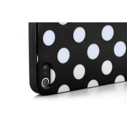 Coque POIS blanche pour iPhone 5