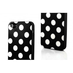 Coque POIS blanche pour iPhone 5