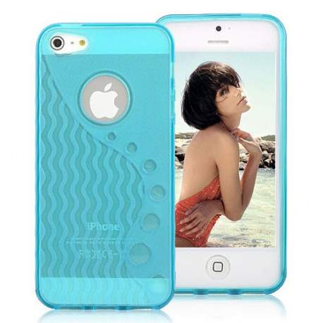 Coque WAVE bleue pour iPhone 5