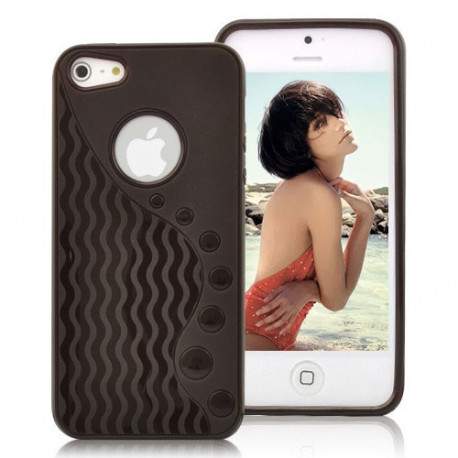 Coque WAVE noire pour iPhone 5