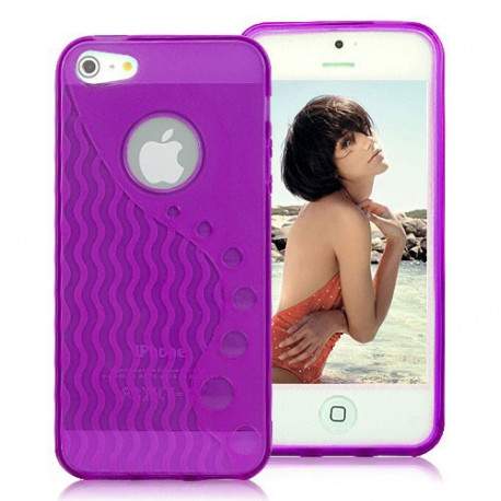 Coque WAVE mauve pour iPhone 5