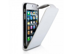 Etui cuir blanc pour iPhone 5