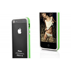 BUMPER LUXE vert et blanc pour iPhone 5