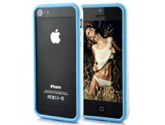 BUMPER LUXE bleu et blanc pour iPhone 5