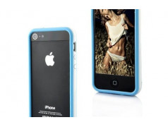 BUMPER LUXE bleu et blanc pour iPhone 5