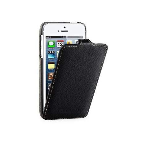 Etui cuir2 noir pour iPhone 5