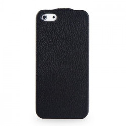 Etui cuir2 noir pour iPhone 5