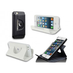 Etui cuir 360 noir pour iPhone 5