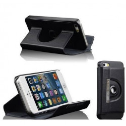 Etui cuir 360 noir pour iPhone 5