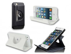 Etui cuir 360 noir pour iPhone 5