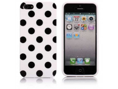 Coque POIS noire et blache pour iPhone 5