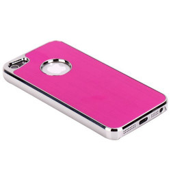 Coque ALUMINIUM rose pour iPhone 5