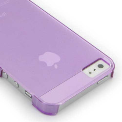 Coque CRYSTAL mauve pour iPhone 5