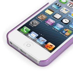 Coque CRYSTAL mauve pour iPhone 5