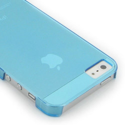 Coque CRYSTAL bleue pour iPhone 5