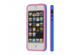 BUMPER LUXE rose et bleu pour iPhone 5