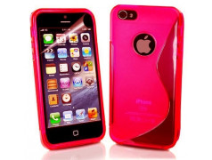 Coque S-LINE rouge pour iPhone 5