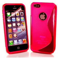 Coque S-LINE rouge pour iPhone 5