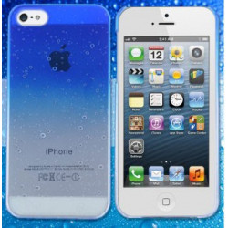 Coque CRYSTAL WATER bleue pour iPhone 5