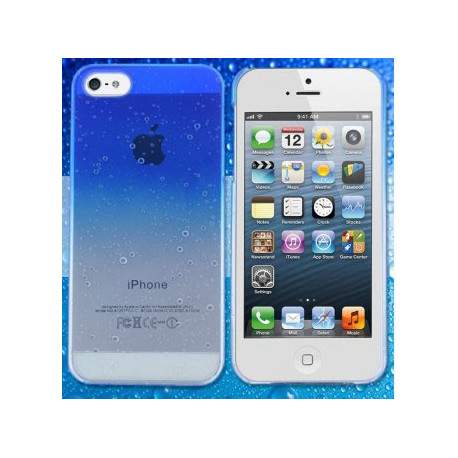 Coque CRYSTAL WATER bleue pour iPhone 5