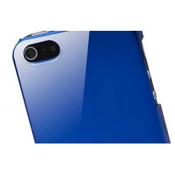 Coque MIROIR bleue pour iPhone 5