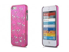 Coque SKULL HEAD rose pour iPhone 5