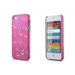 Coque SKULL HEAD rose pour iPhone 5