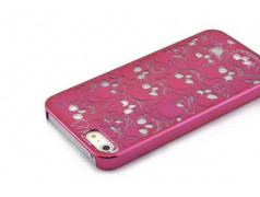 Coque SKULL HEAD rose pour iPhone 5