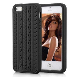 Coque PNEU noire pour iPhone 5