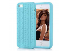 Coque PNEU bleue pour iPhone 5