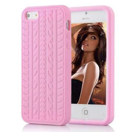 Coque PNEU rose pour iPhone 5