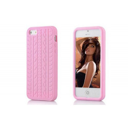 Coque PNEU rose pour iPhone 5