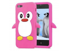 Coque PINGOUIN rose pour iPhone 5